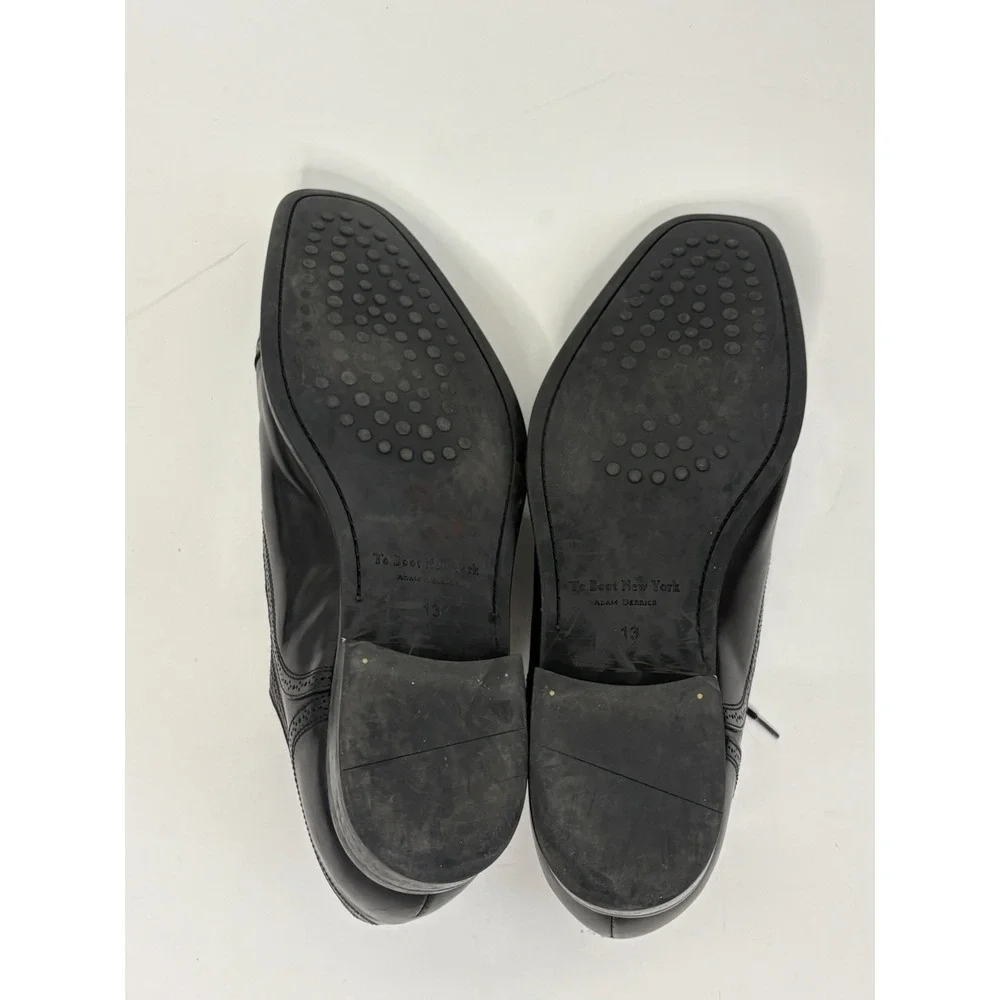 TO BOOT NEW YORK Adam Derrick Men's 13 Black Leather Brogue Captoe Oxford Shoes